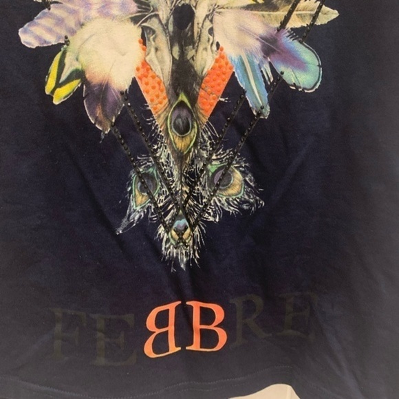 Febbre Limited edition Native American T-shirt M - Picture 8 of 14